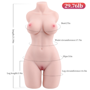 Realistic sex doll torso