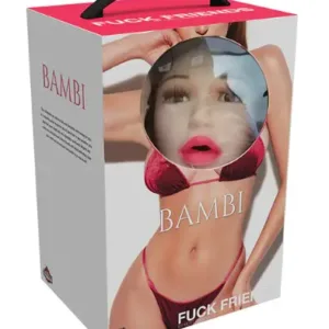 Fuck Friends Bambi Blow-Up Doll with Rechargeable Egg Kit – Blowup Sex Doll (Vanilla)