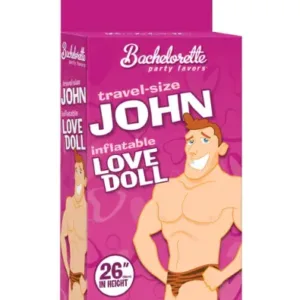 Travel-Size John Inflatable Love Doll – Bachelorette Party Favors Blowup Sex Doll