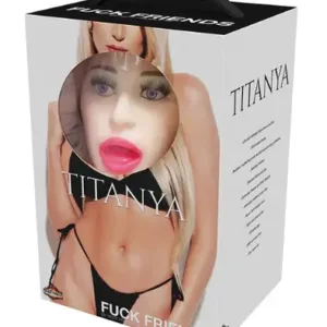 Fuck Friends Titanya Blow-Up Doll with Rechargeable Egg Kit – Blowup Sex Doll (Vanilla)