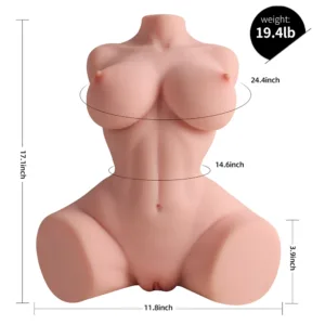 Mia 19.4LB Women Torso Sex Doll - Ultra Realistic 3-in-1 Torso Masturbator